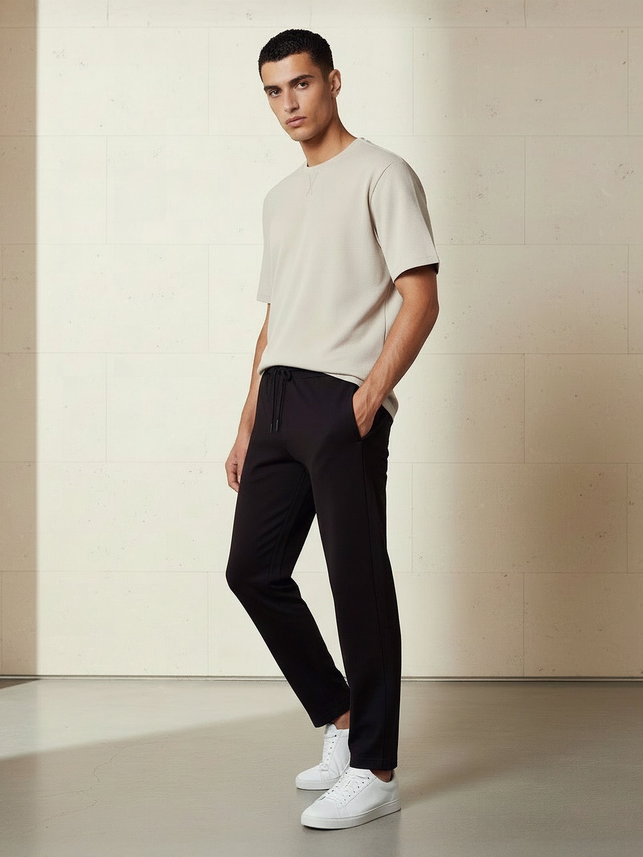 Men Straight Fit Trousers