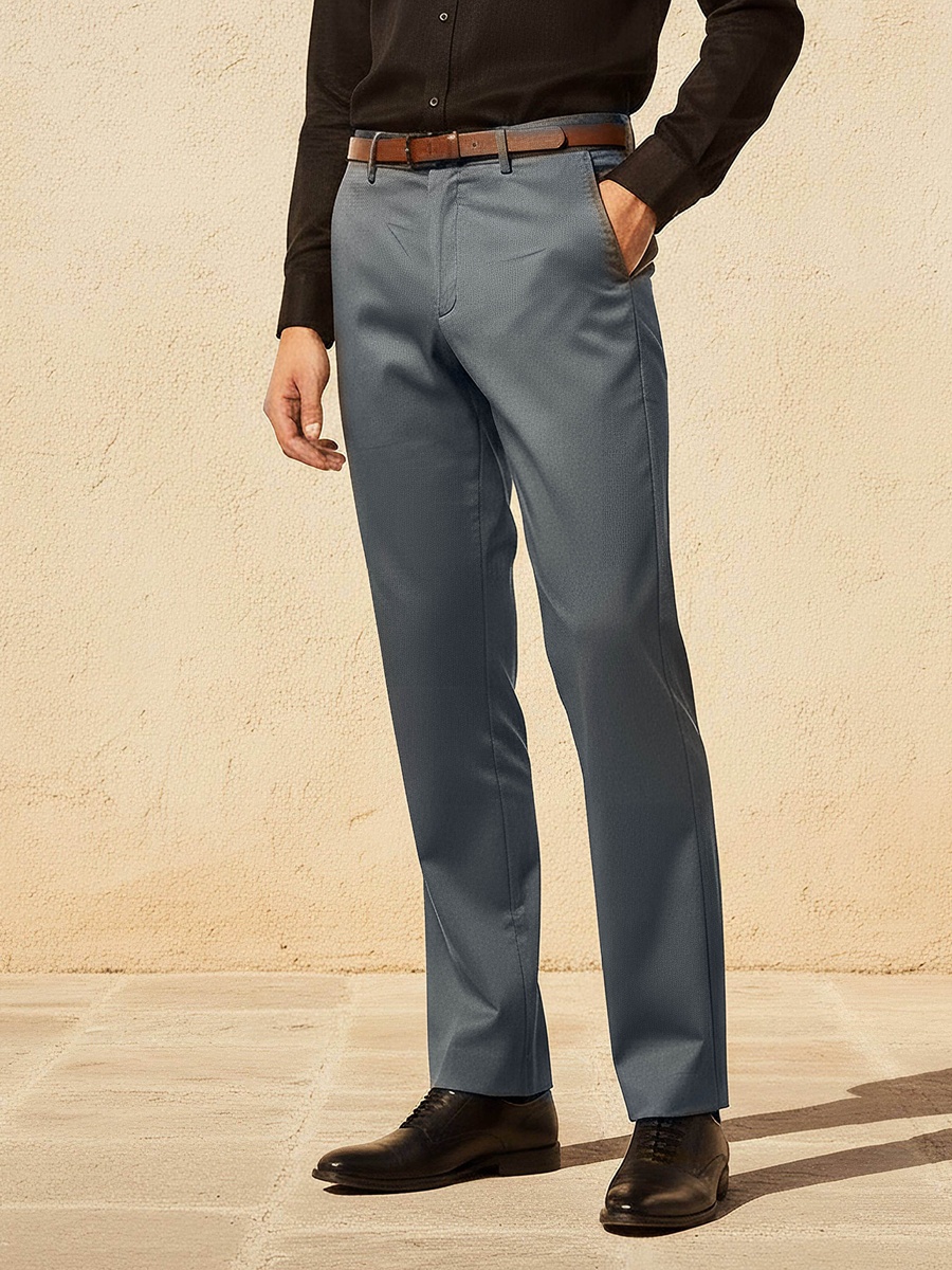 Men Regular Fit Formal Trousers