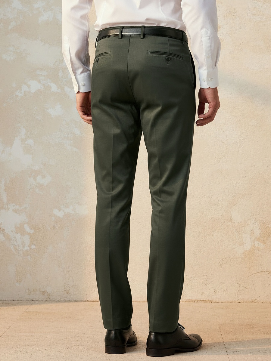 Men Regular Fit Formal Trousers