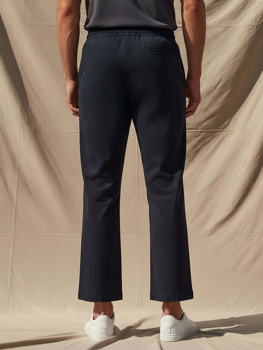Men Performance Drawstring Waist Track Pants