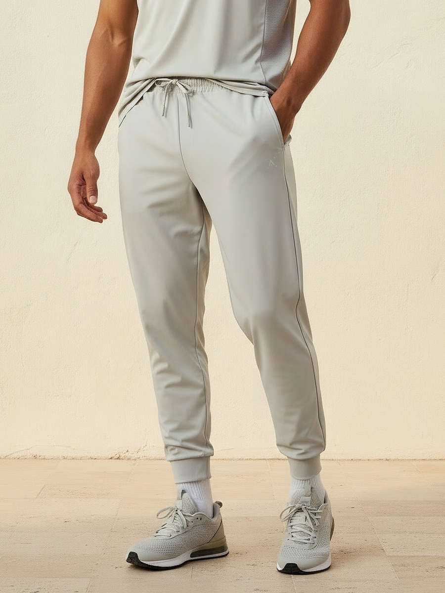 Men Drawstring Waist Joggers