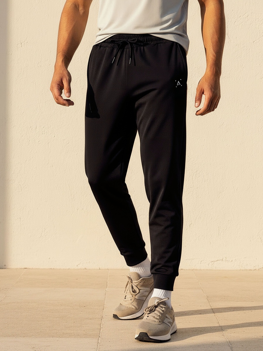Men Drawstring Waist Joggers