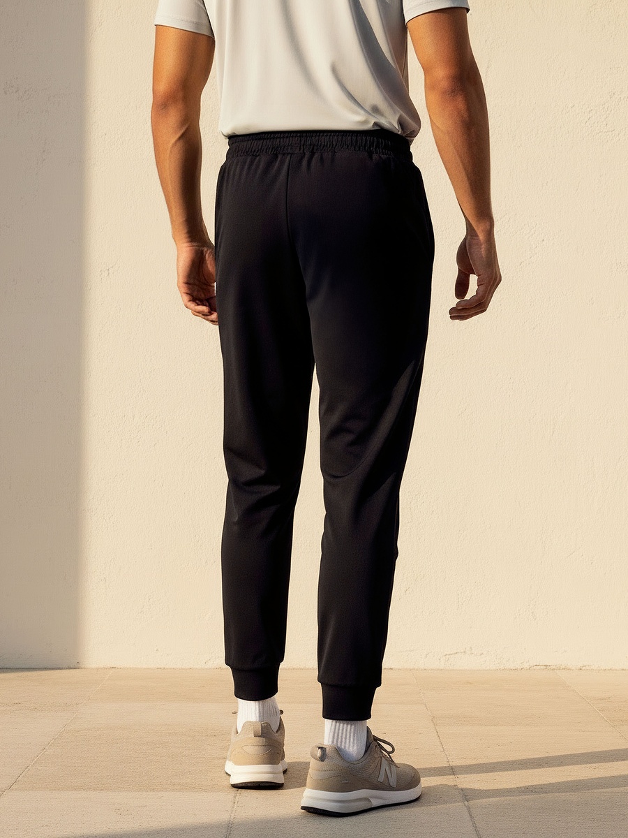 Men Drawstring Waist Joggers