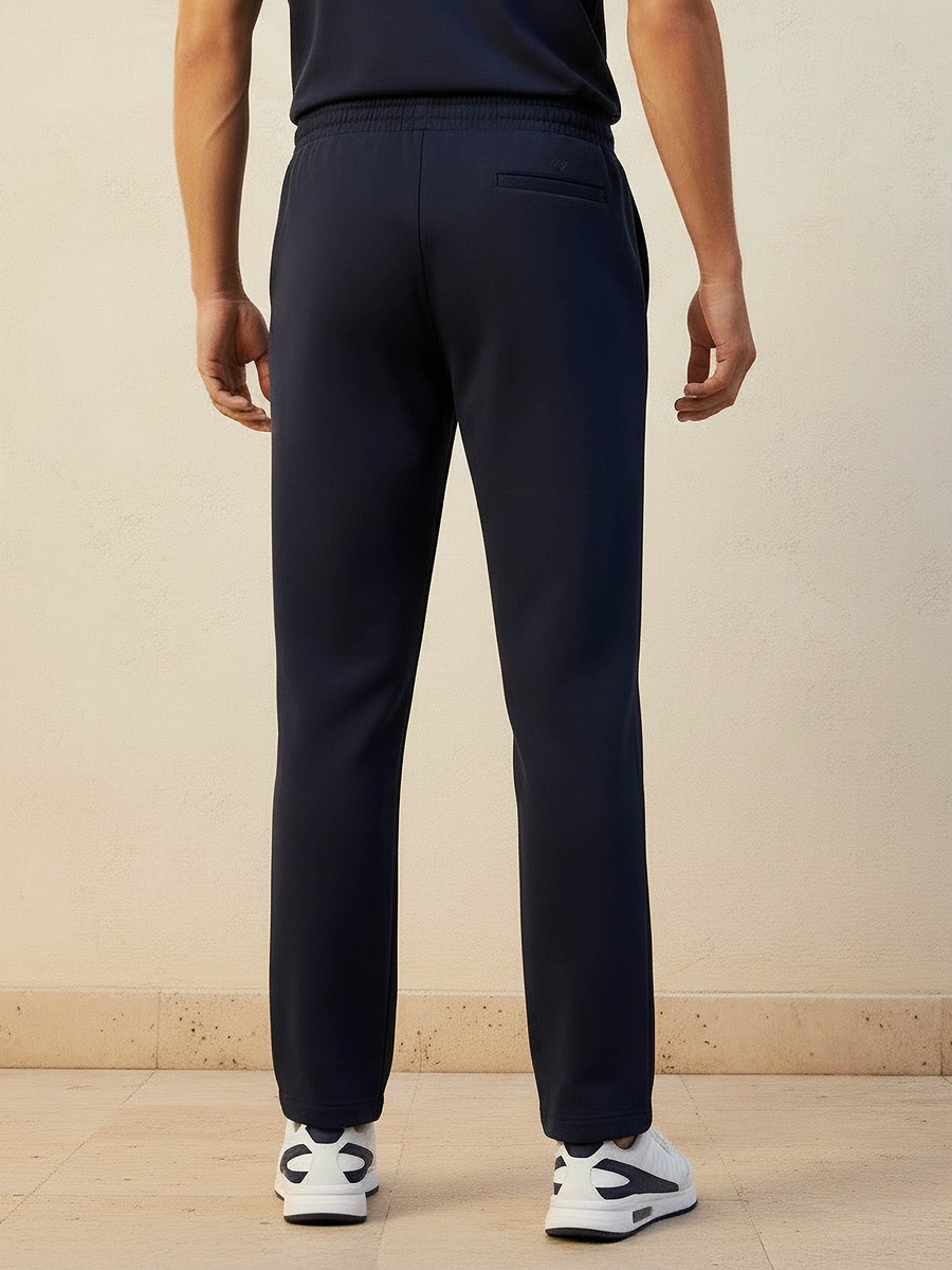 Men Regular Fit Joggers with 2 Way Stretch