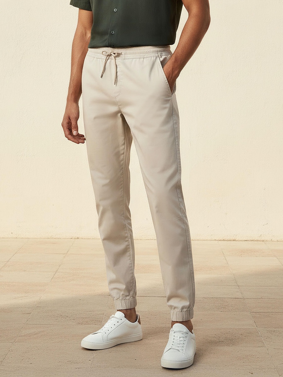 Men Slim Fit Cotton Joggers