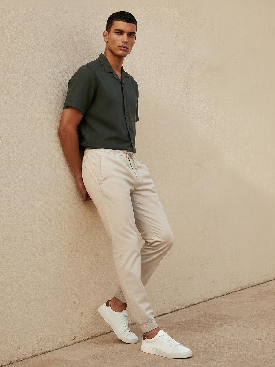 Men Slim Fit Cotton Joggers