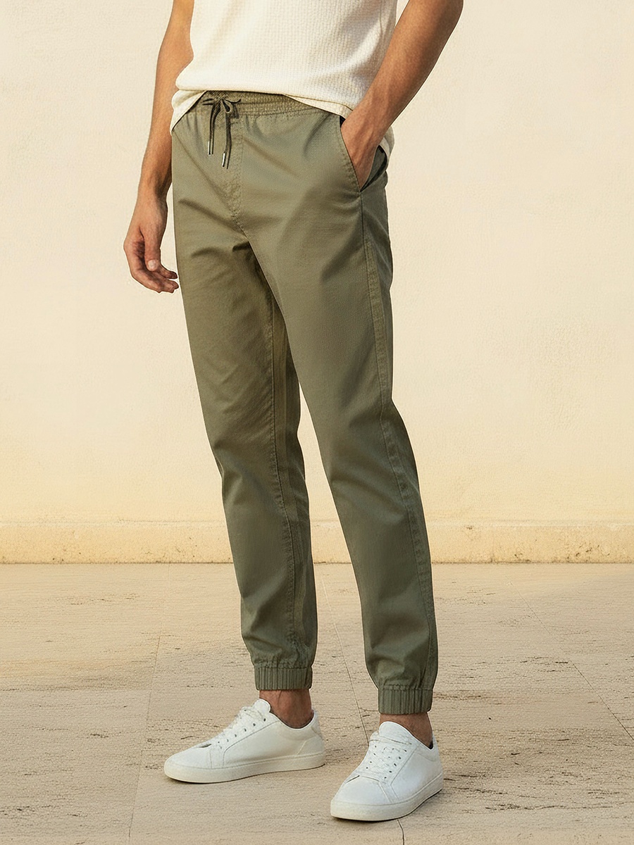 Men Slim Fit Cotton Joggers
