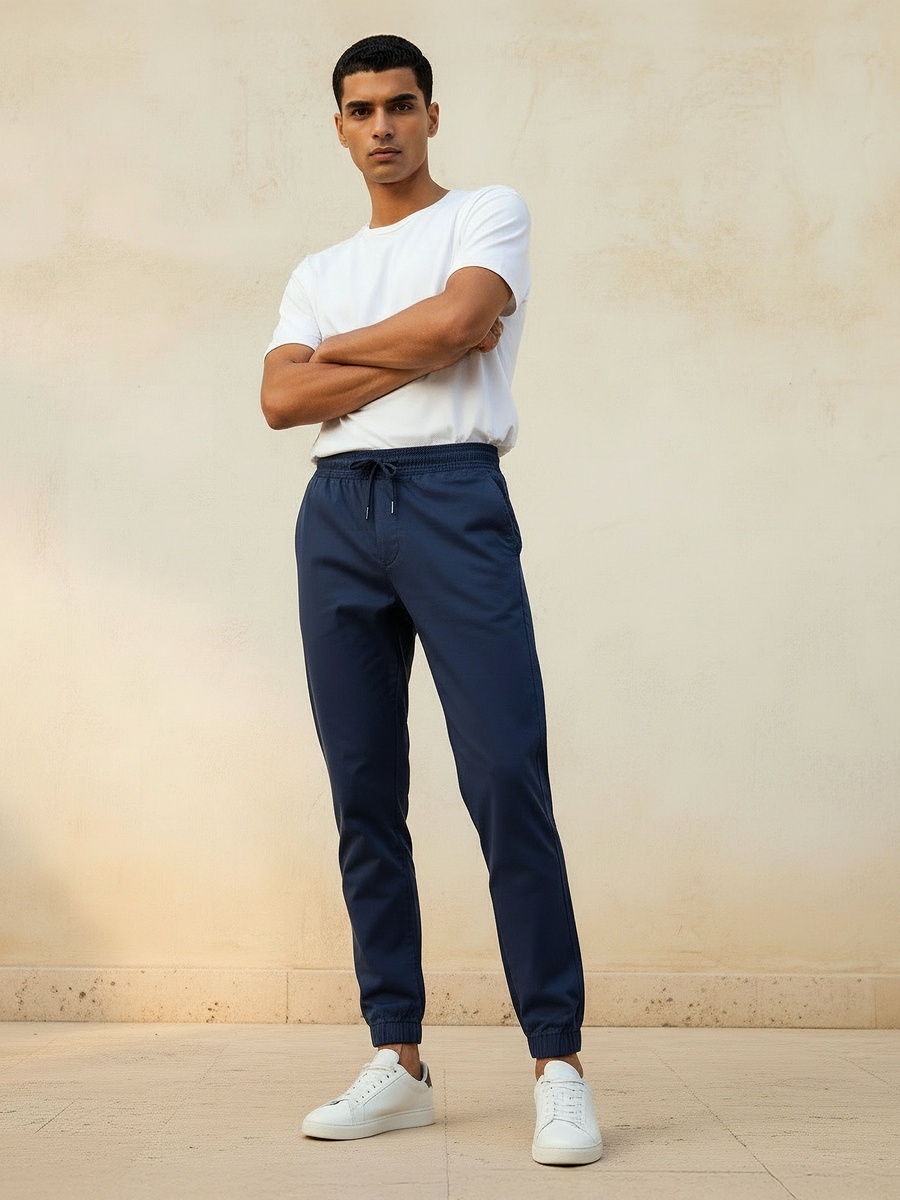 Men Slim Fit Cotton Joggers