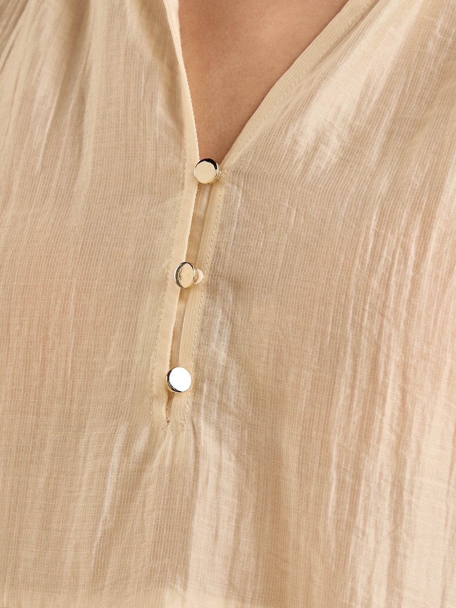 Crinkle Textured Top with Ruffles