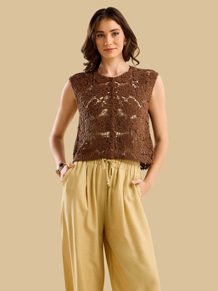 Crochet Textured Top