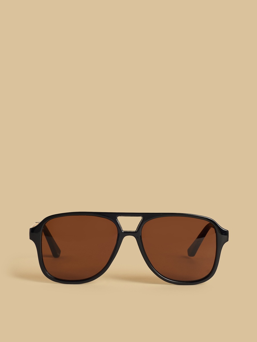 Two Tone Full Rim Sunglasses