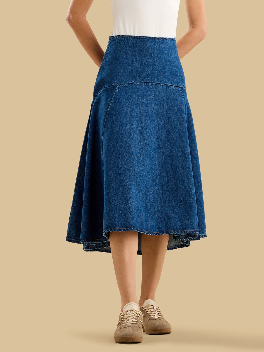 Panelled Cloche Skirt