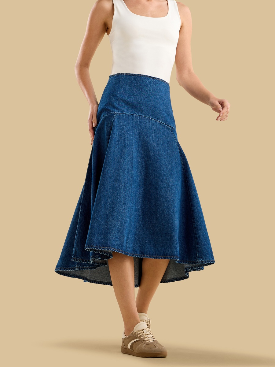 Panelled Cloche Skirt