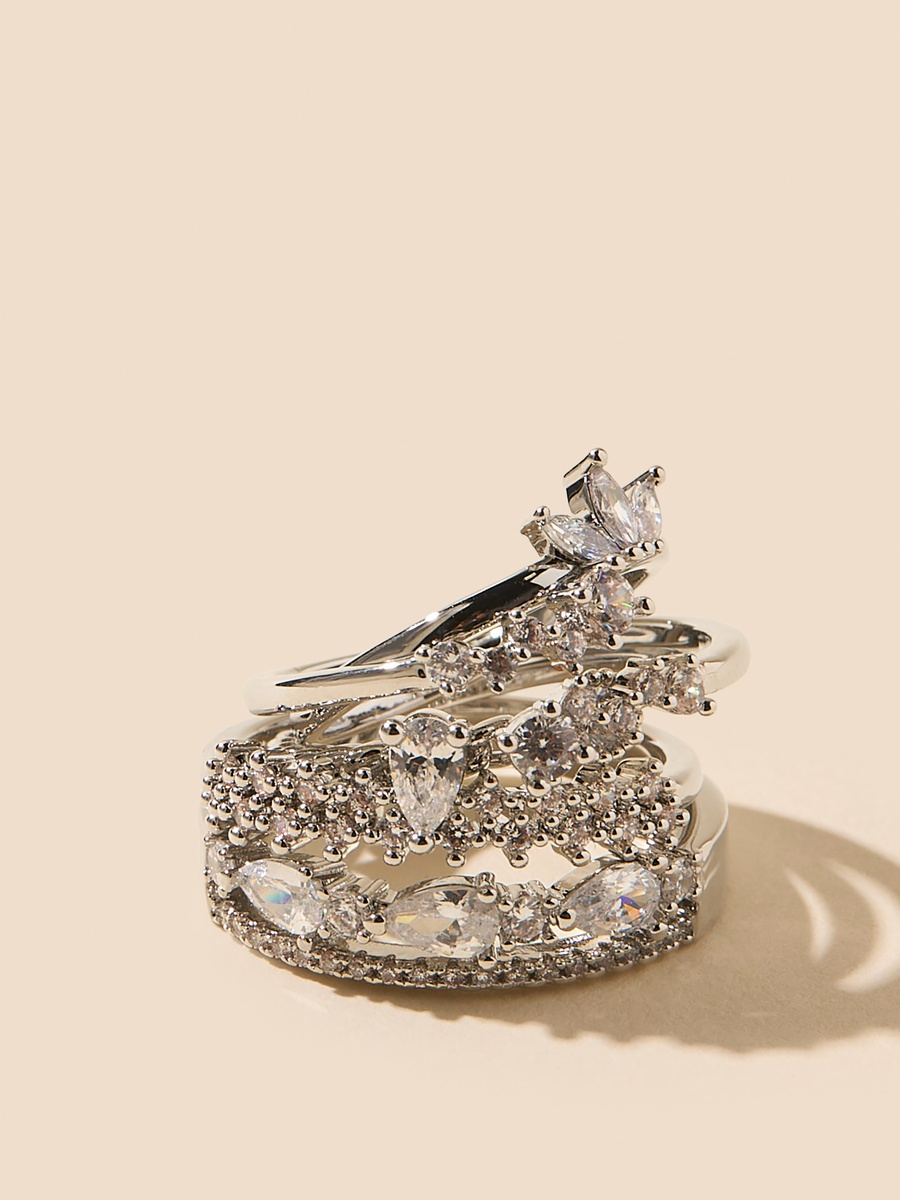 Pack of 5 - Embellished Ring
