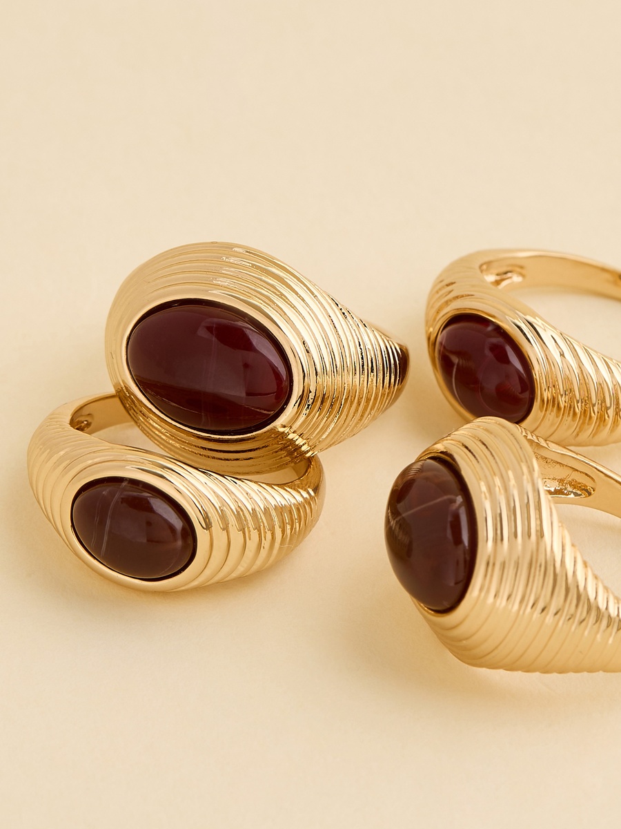 Pack of 4 - Metallic Ring
