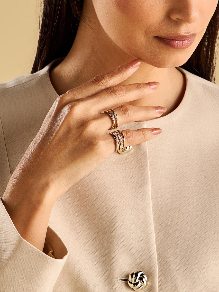 Pack of 4 - Embellished Ring