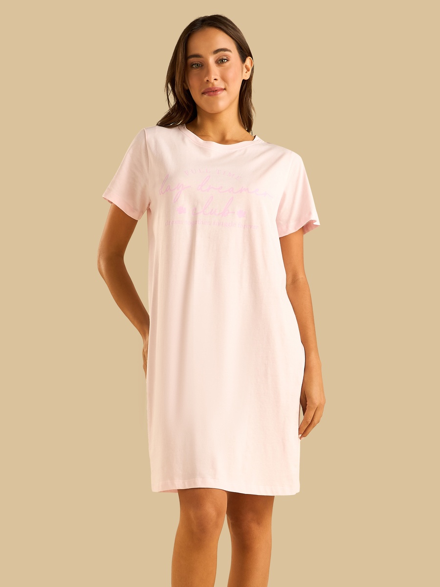Slogan Print Nightdress