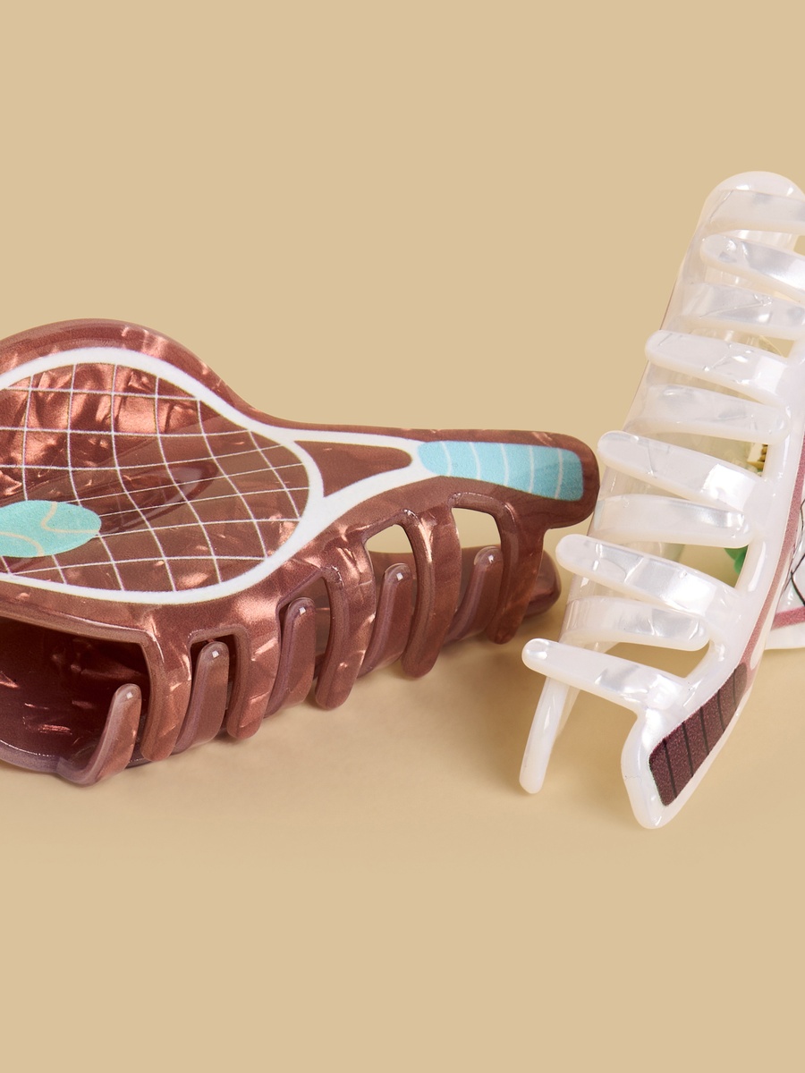 Hair Racket Green Freeform Pack of 2 - Tennis Racket Hair Clamp For Default Category at UAE | Styli