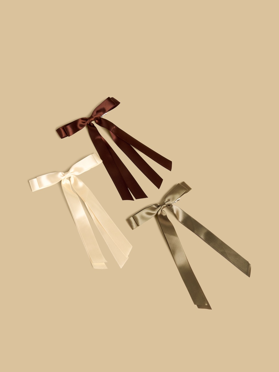 Pack of 3 - Bow Accent Hair Clip