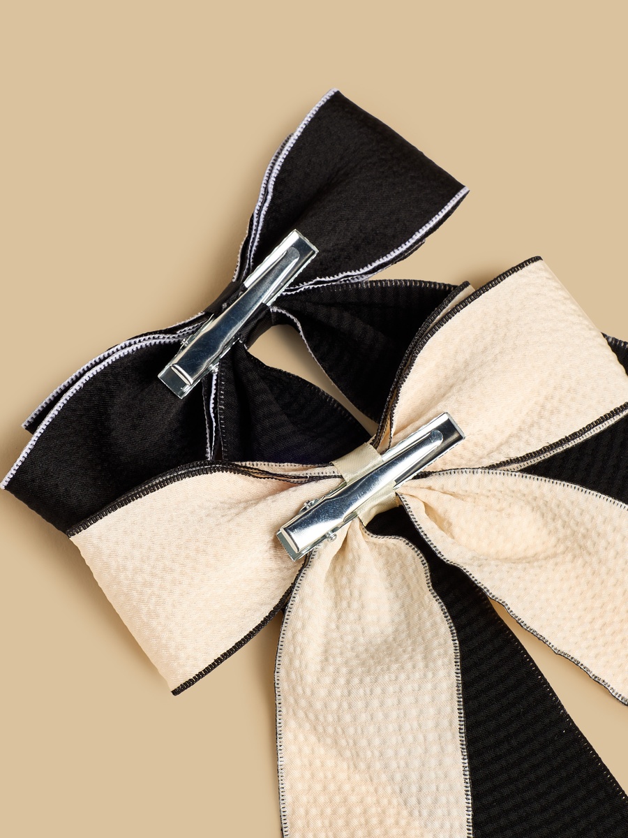 Pack of 2 - Bow Accent Hair Clip
