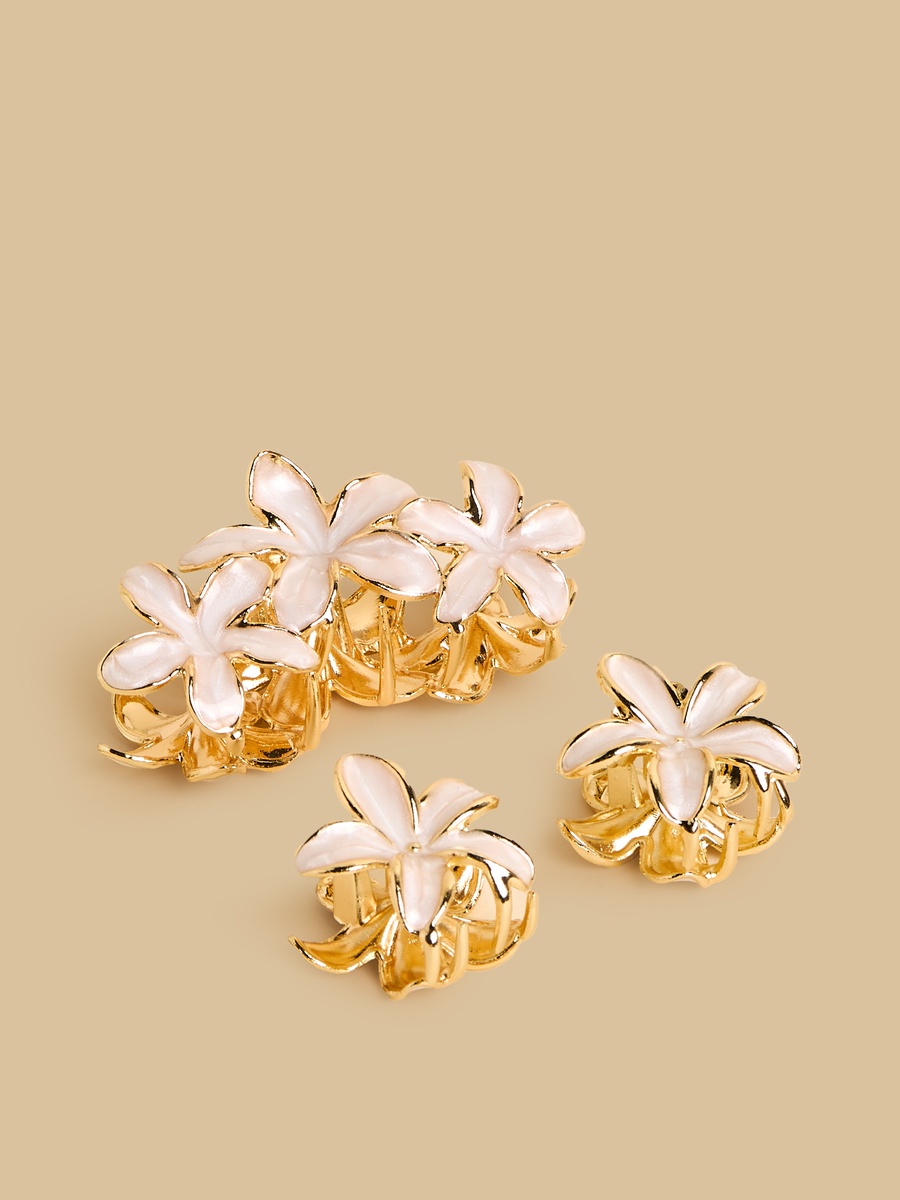 Pack of 3 - Floral Hair Clamp