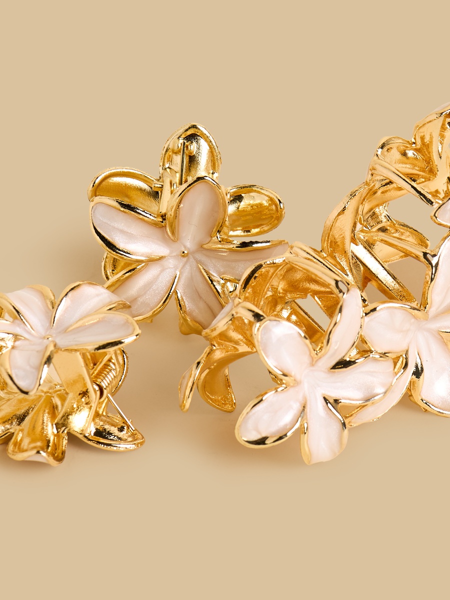 Pack of 3 - Floral Hair Clamp