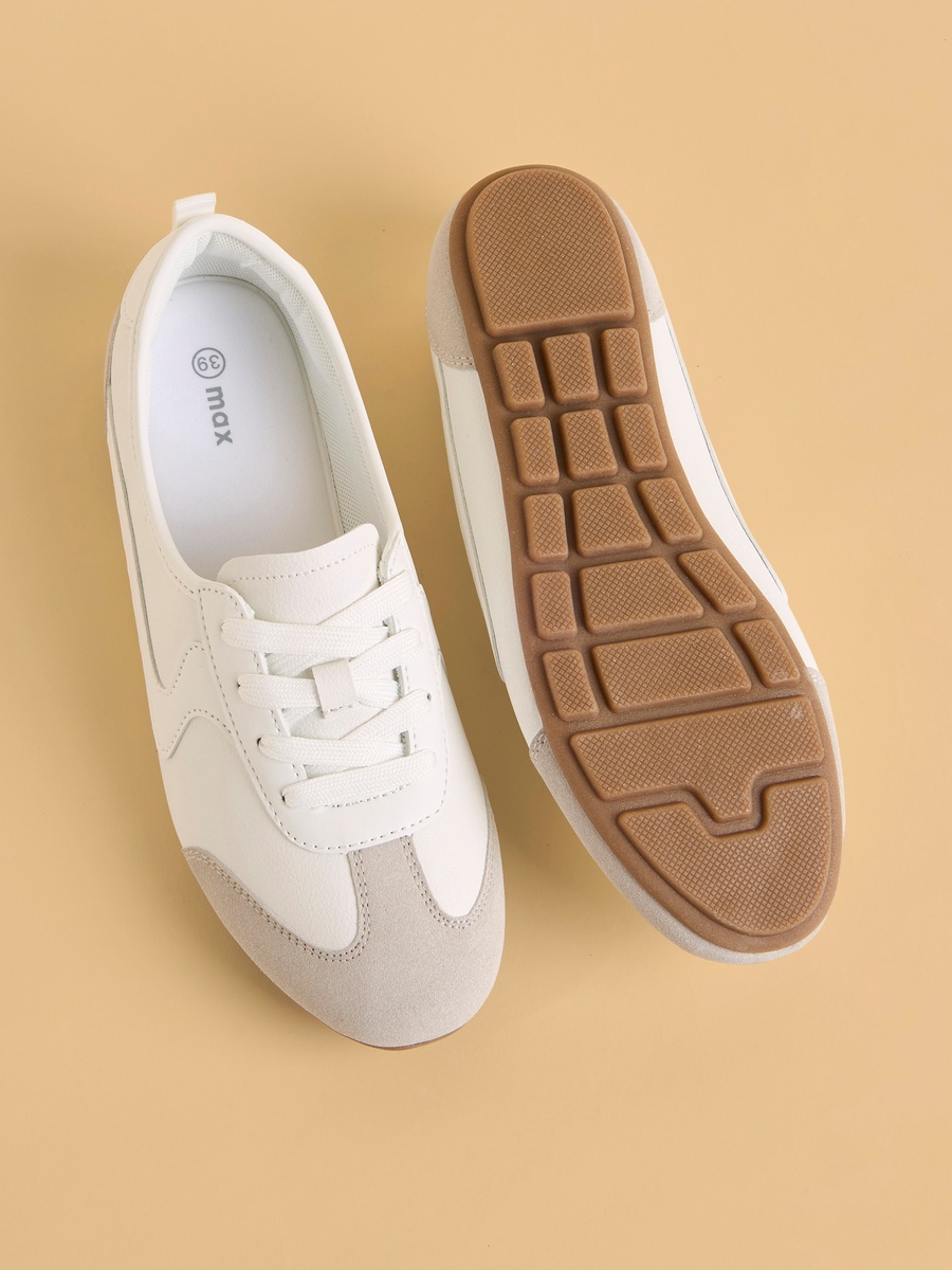 Denim Lace-Up Sneakers