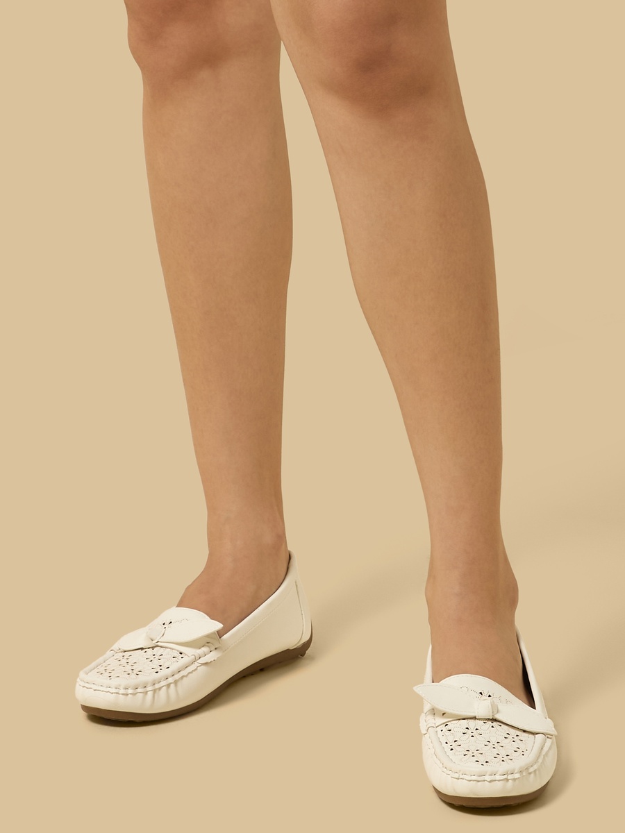 Perforated Detail Loafers