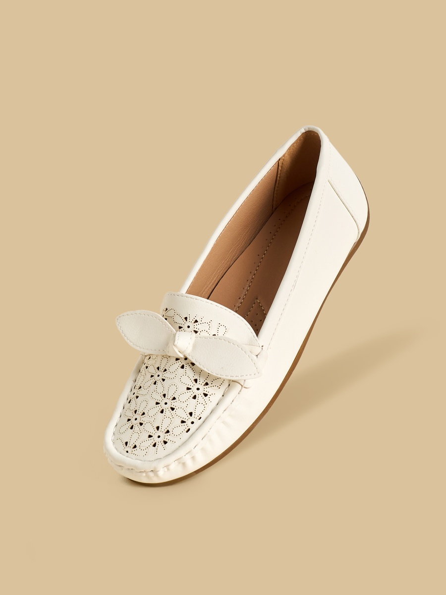 Perforated Detail Loafers
