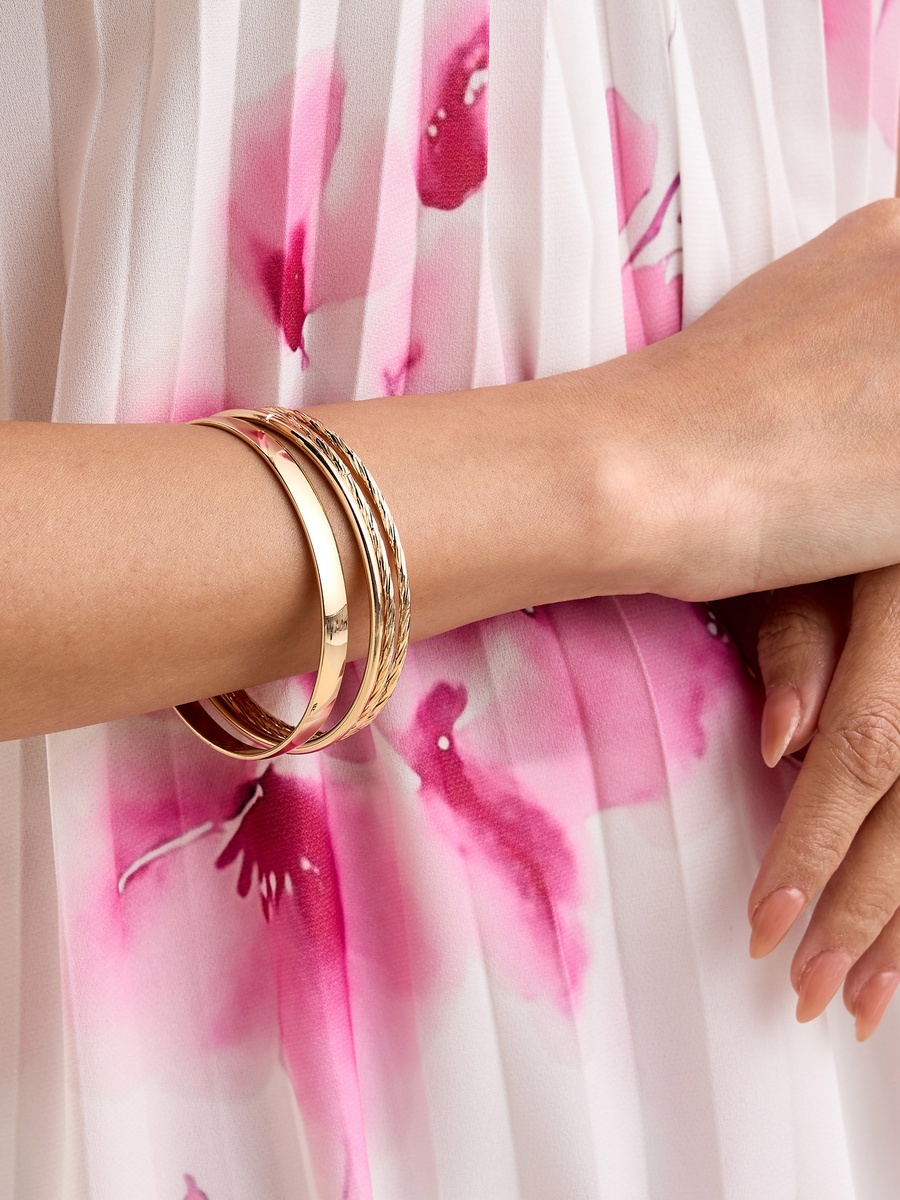 Pack of 9 - Metallic Bangle