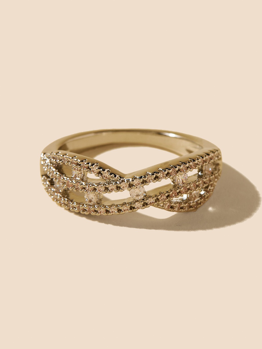 Stone Embellished Bracelet and Ring