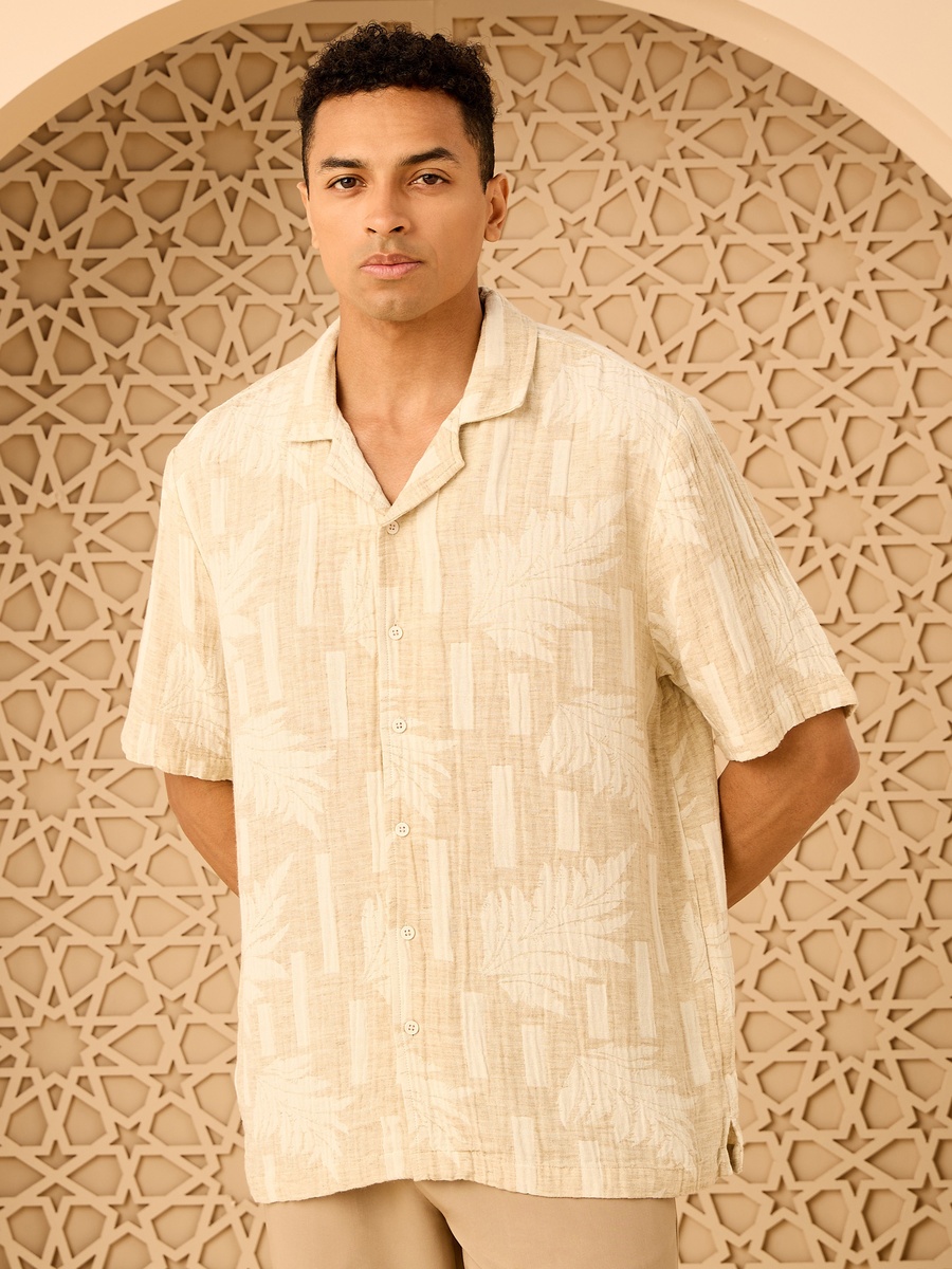 Jacquard Relaxed Fit Shirt