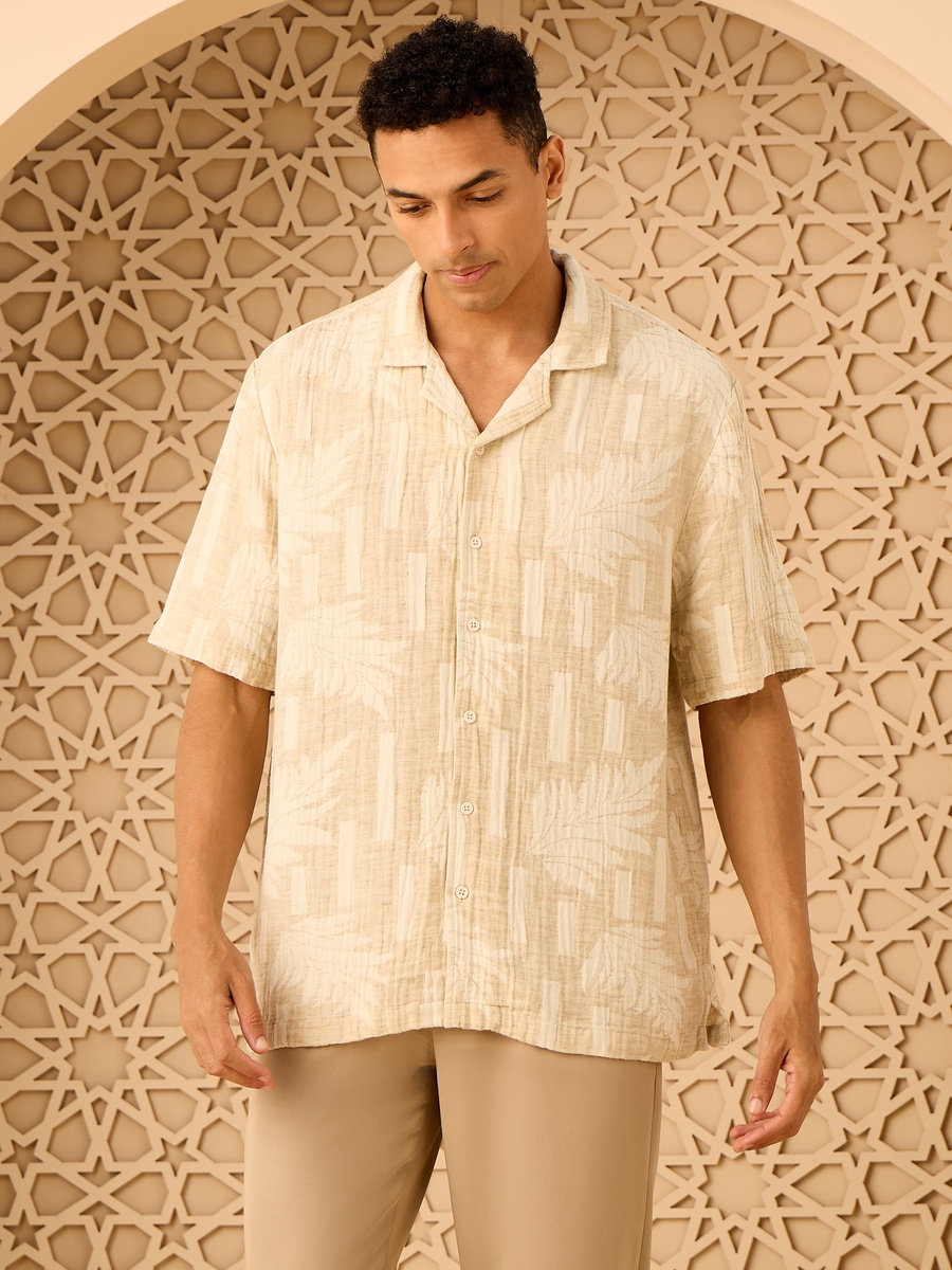 Jacquard Relaxed Fit Shirt