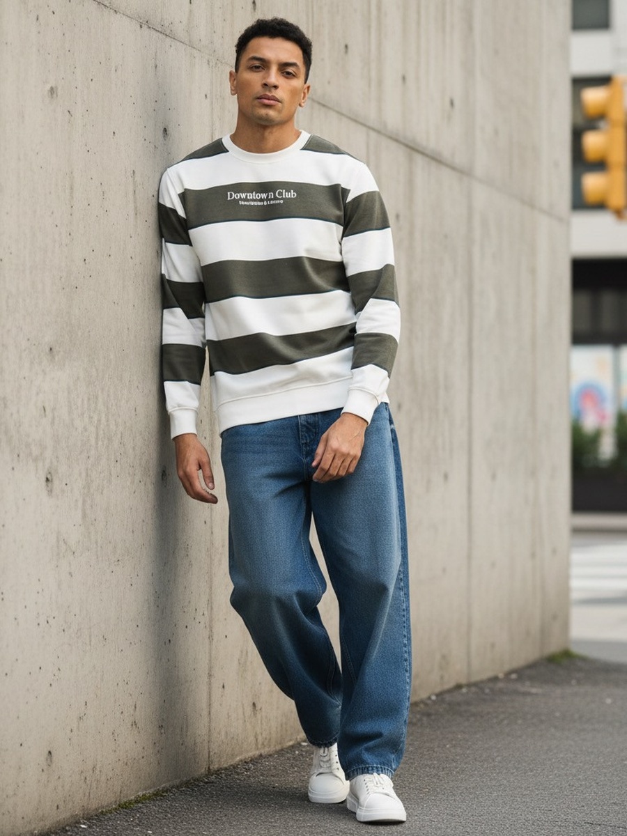 Striped Better Cotton Sweatshirt