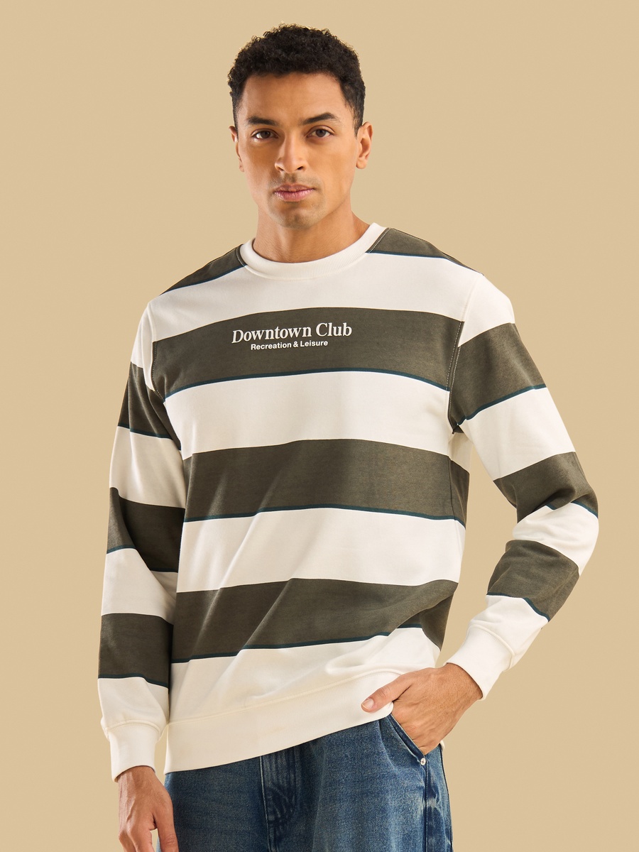 Striped Better Cotton Sweatshirt