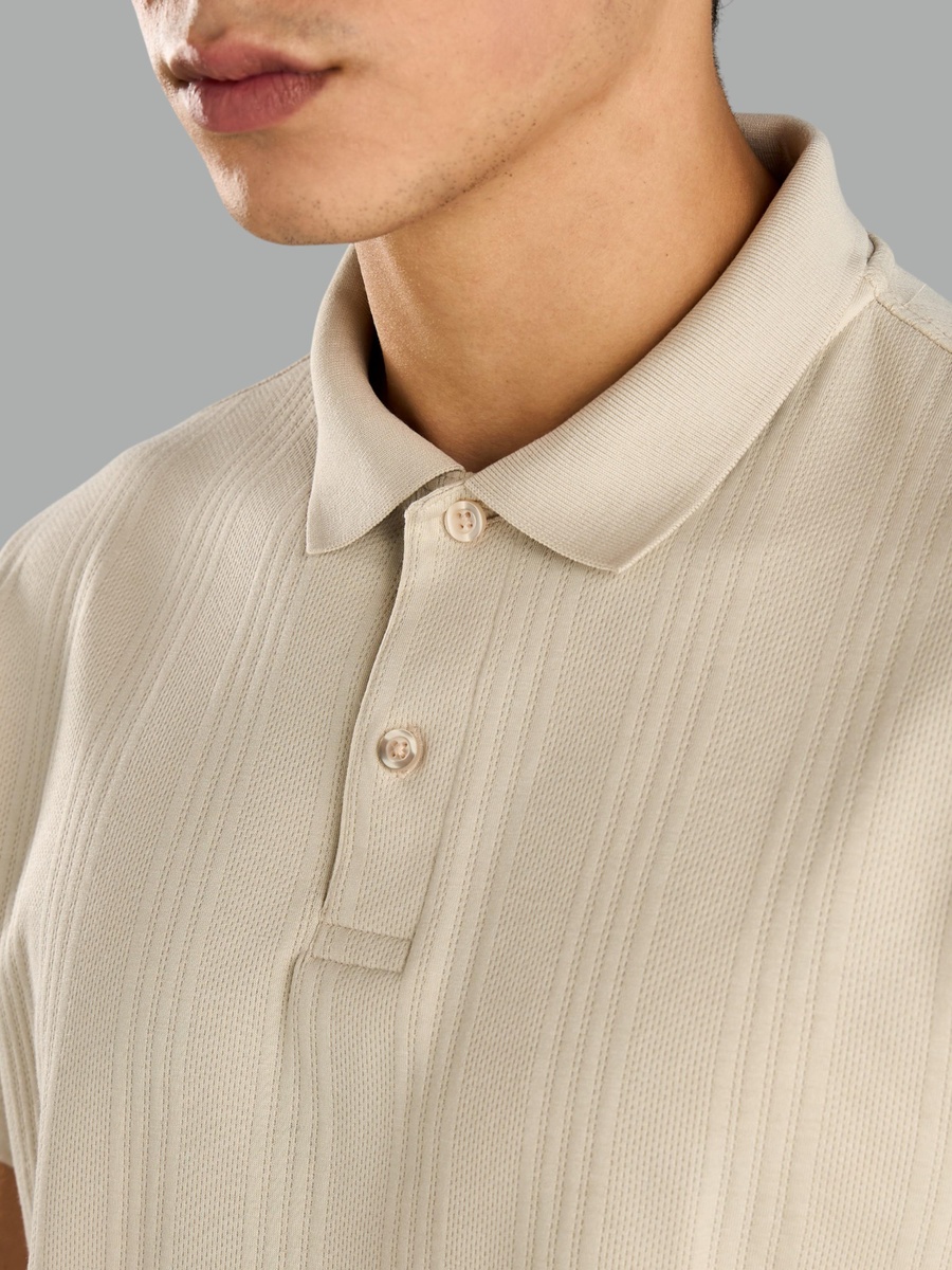 Textured Polo T-Shirt