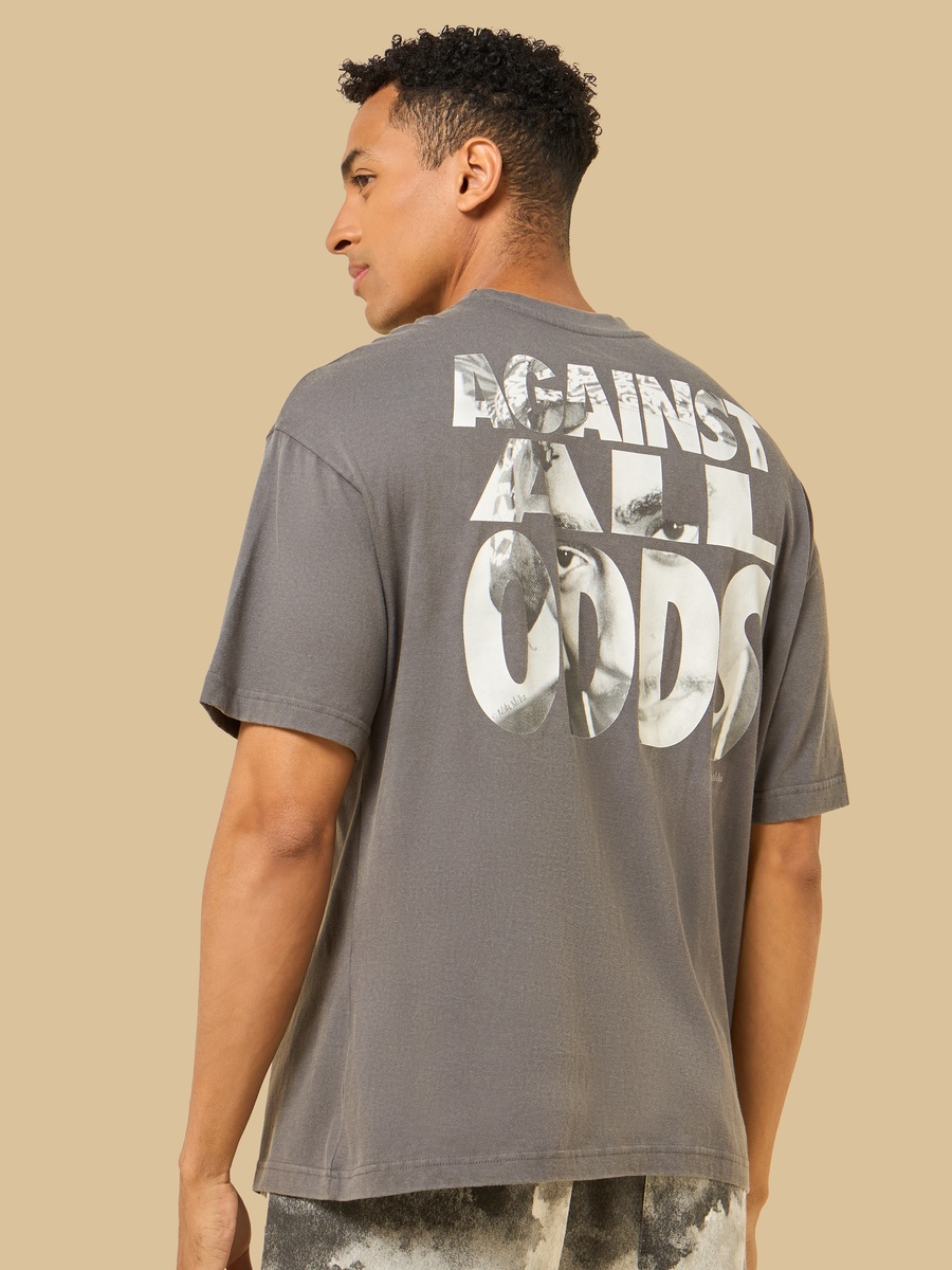 Tupac Print Oversized T-Shirt
