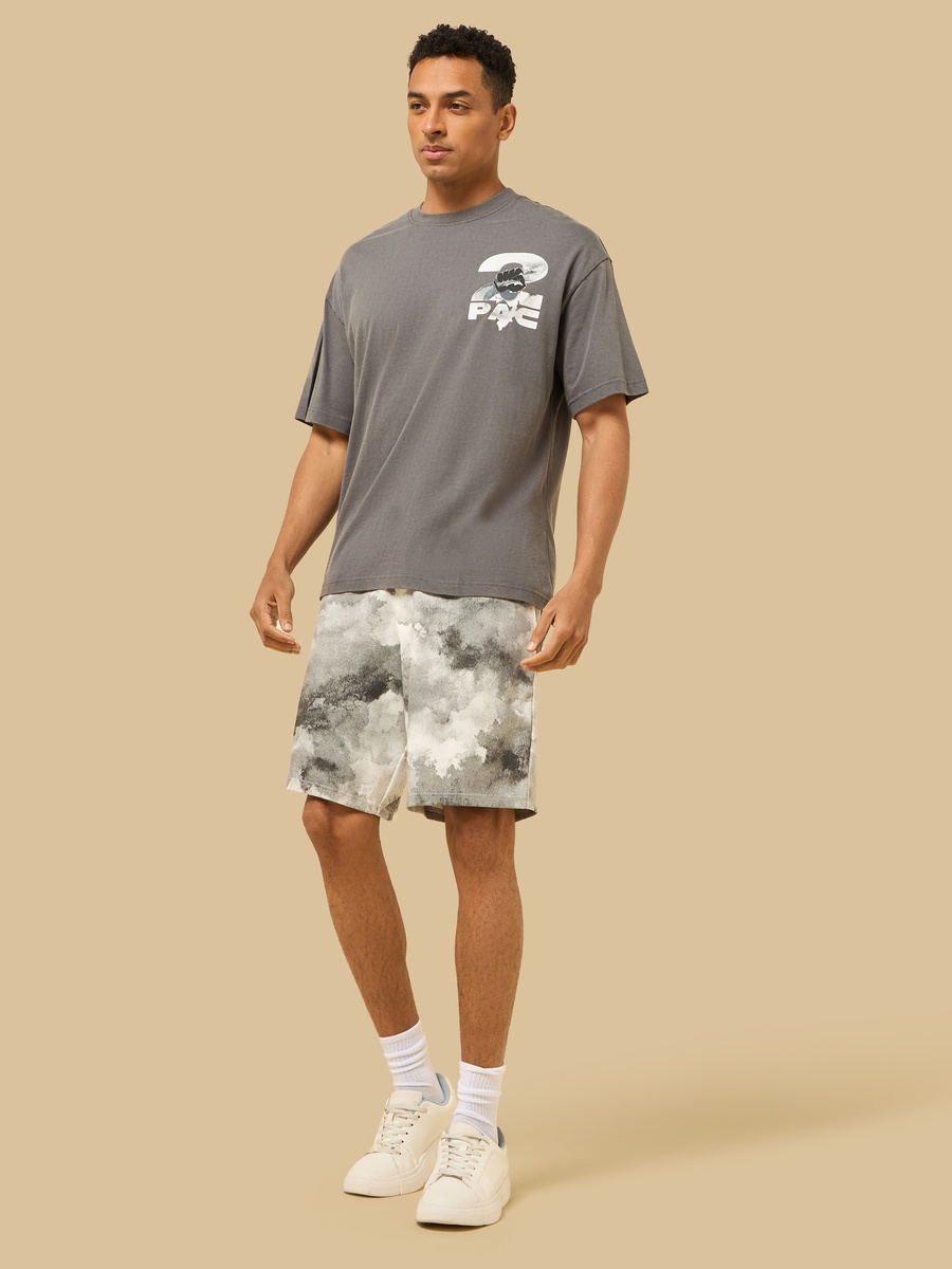 Tupac Print Oversized T-Shirt