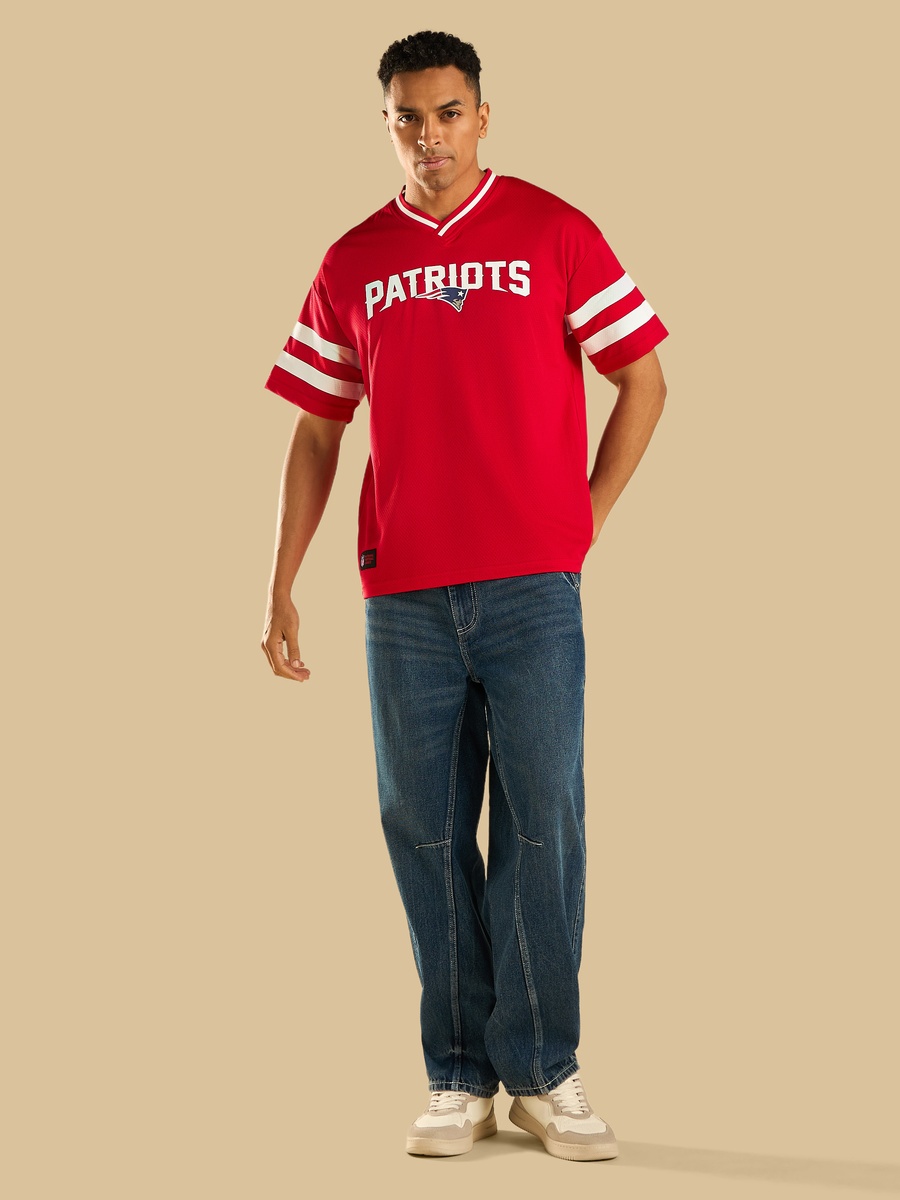 NFL New England Patriots Print Oversized T-Shirt