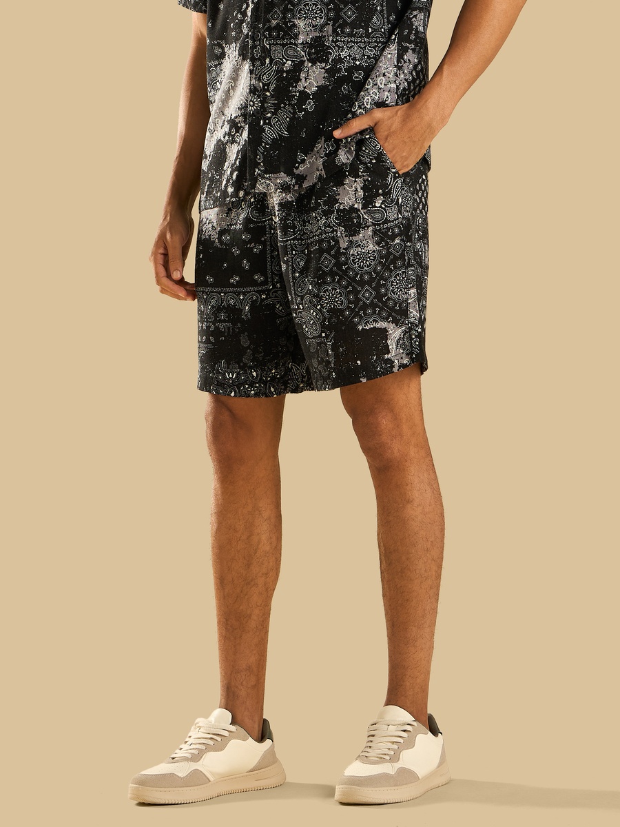 Printed Relaxed Fit Shorts