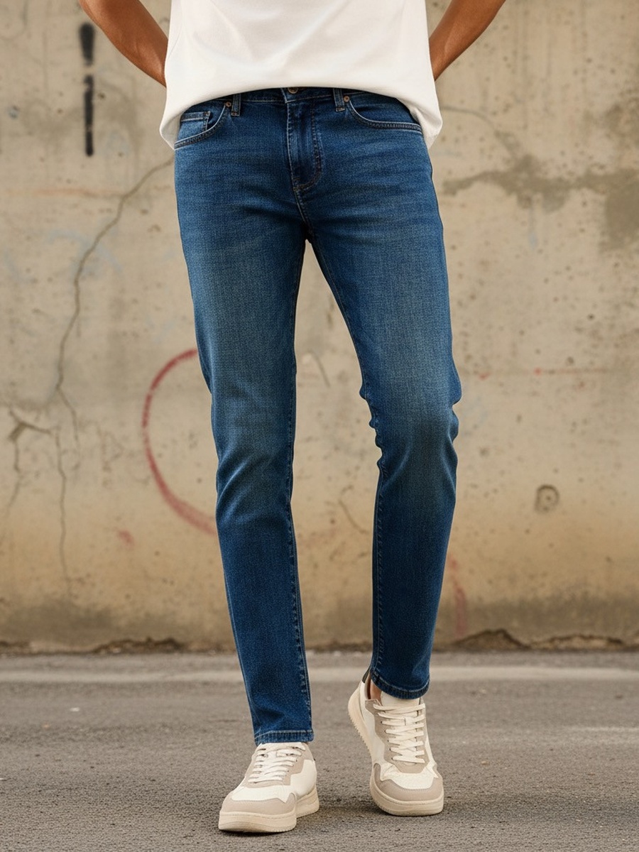 Skinny Fit Mid-Rise Stretchable Jeans