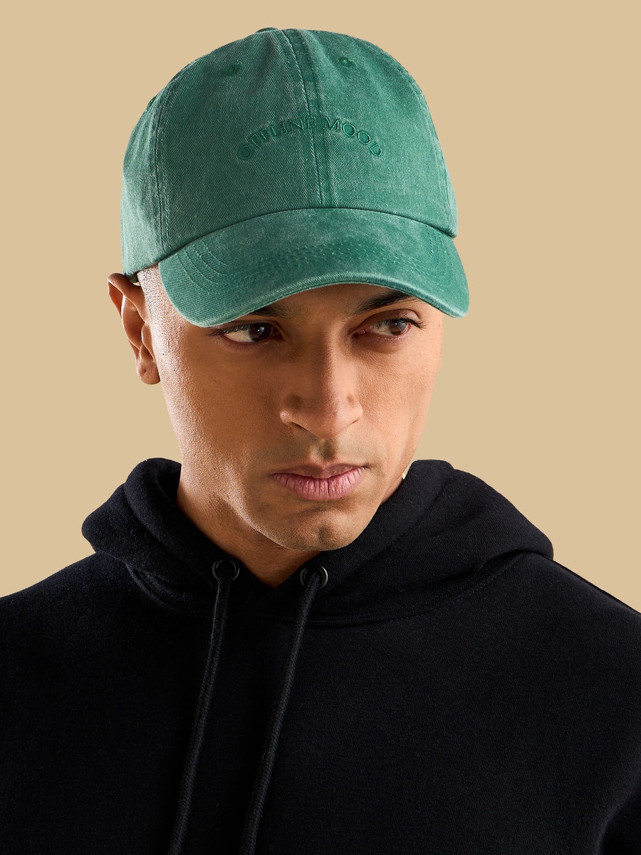 Embroidered Cap with Hook and Loop Strap Closure