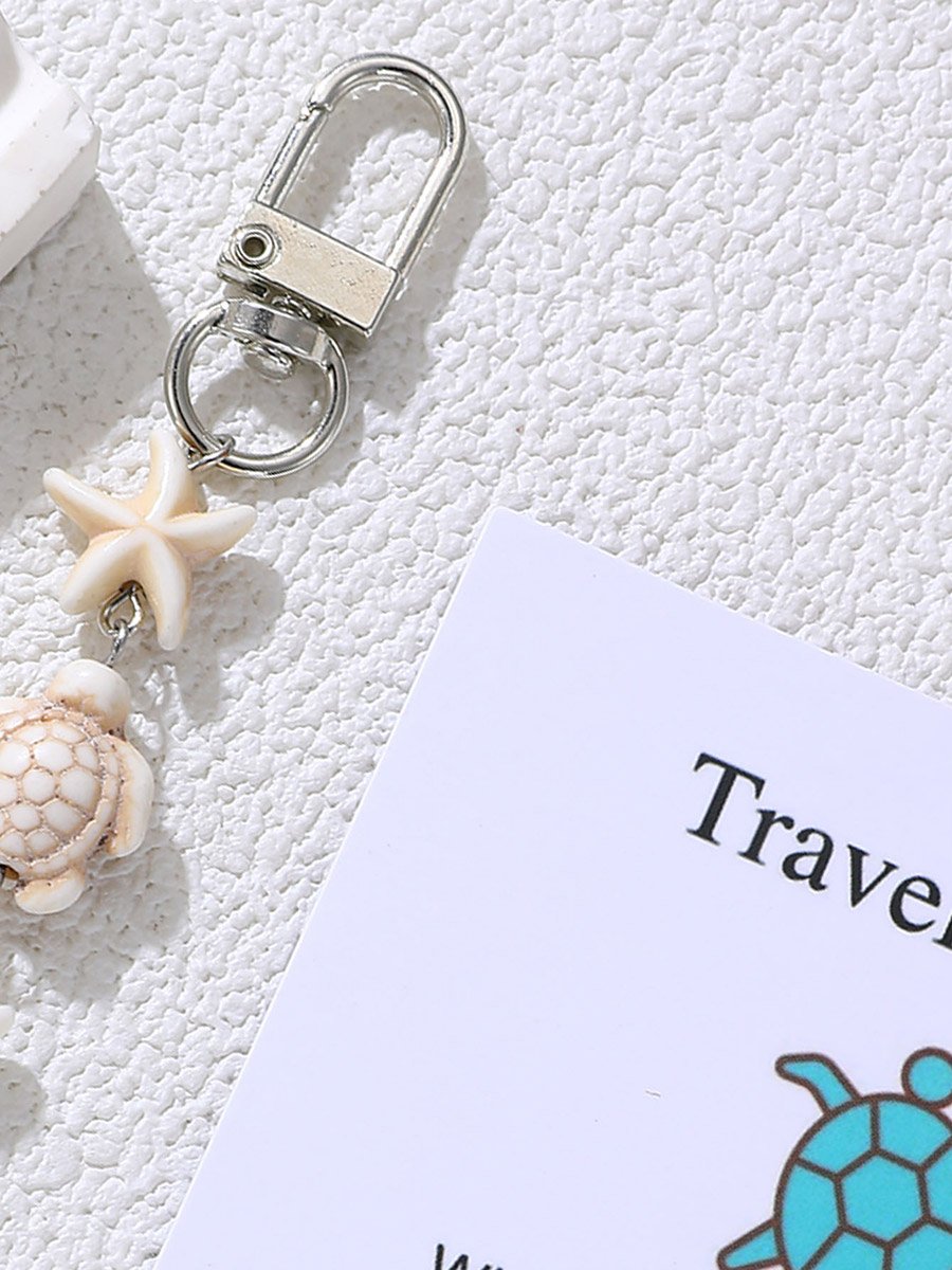 Turtle Starfish Keychain