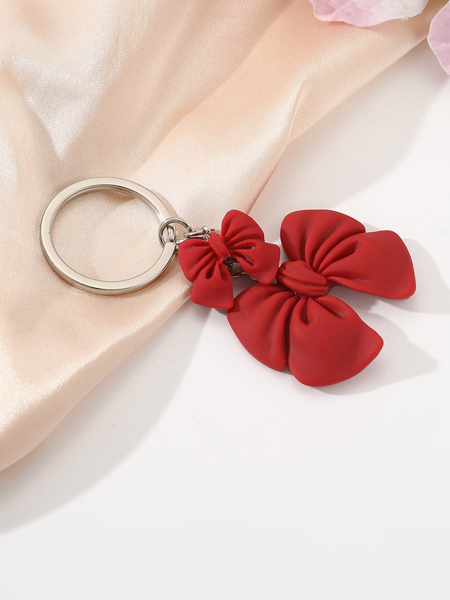 Red Bow Keychain