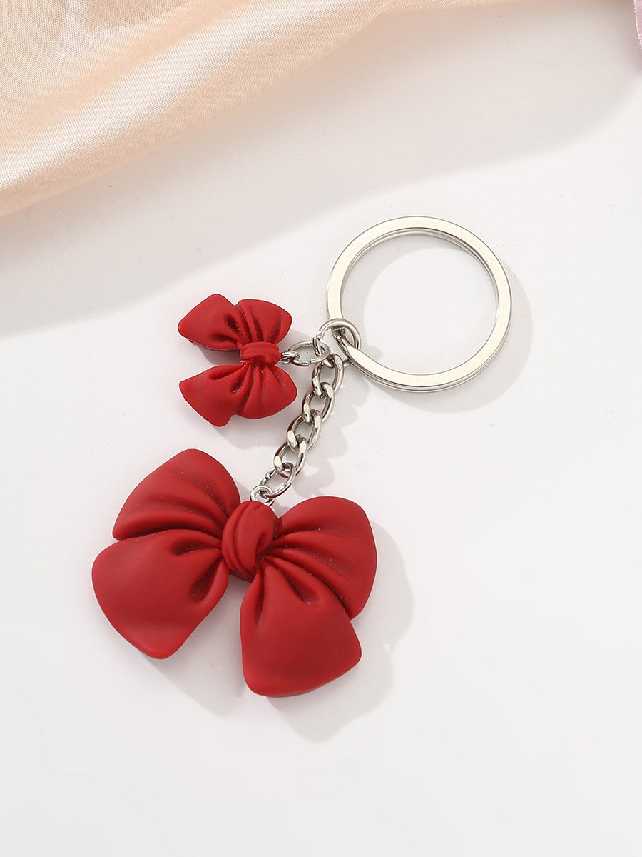 Red Bow Keychain