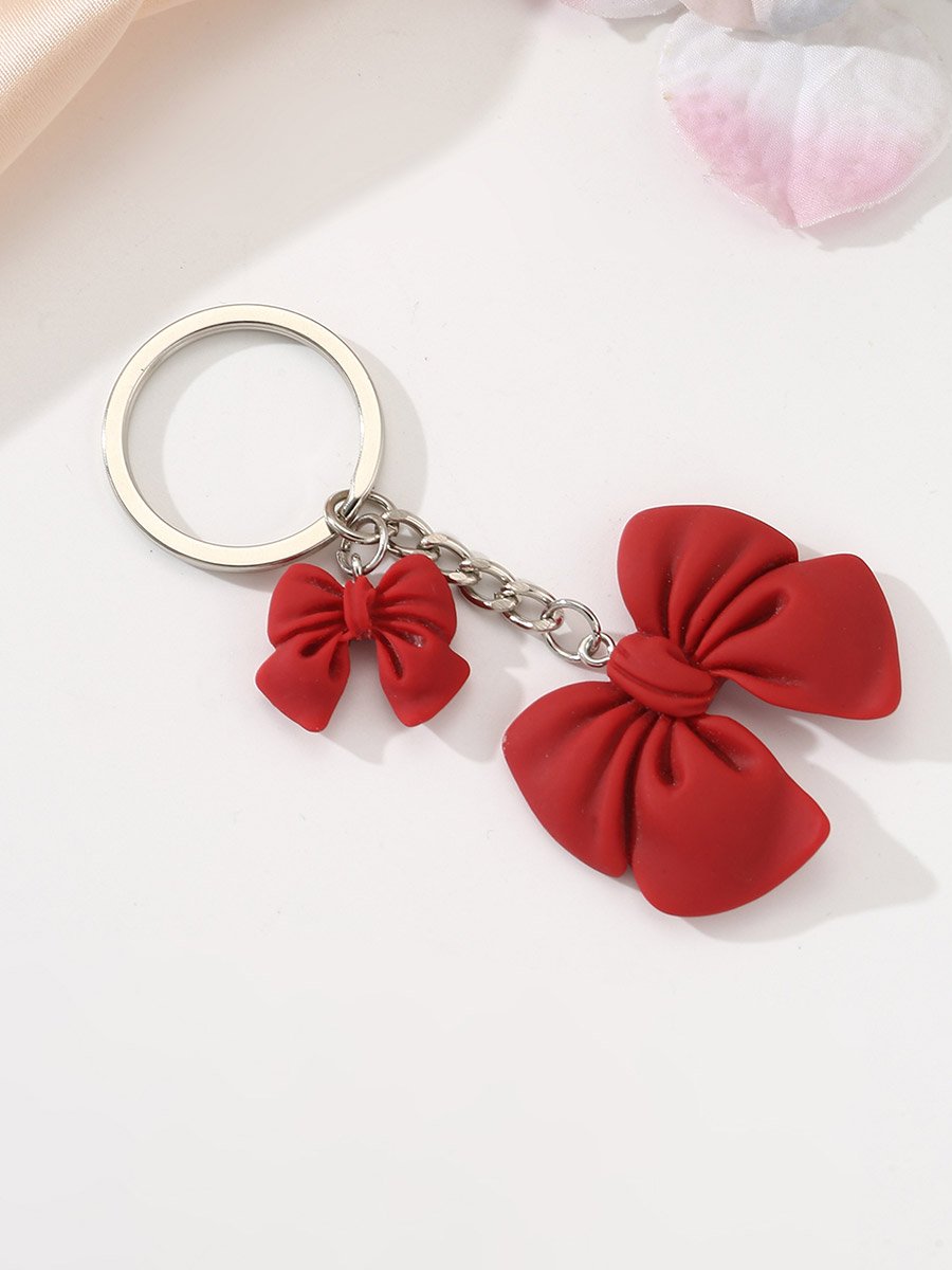 Red Bow Keychain