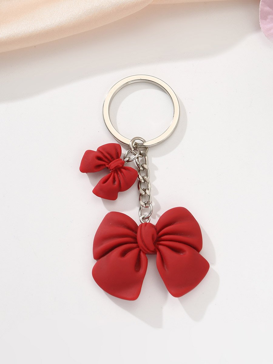 Red Bow Keychain