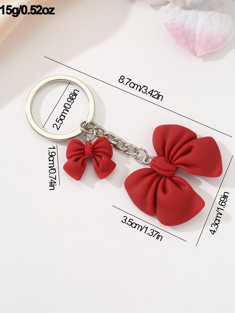 Red Bow Keychain