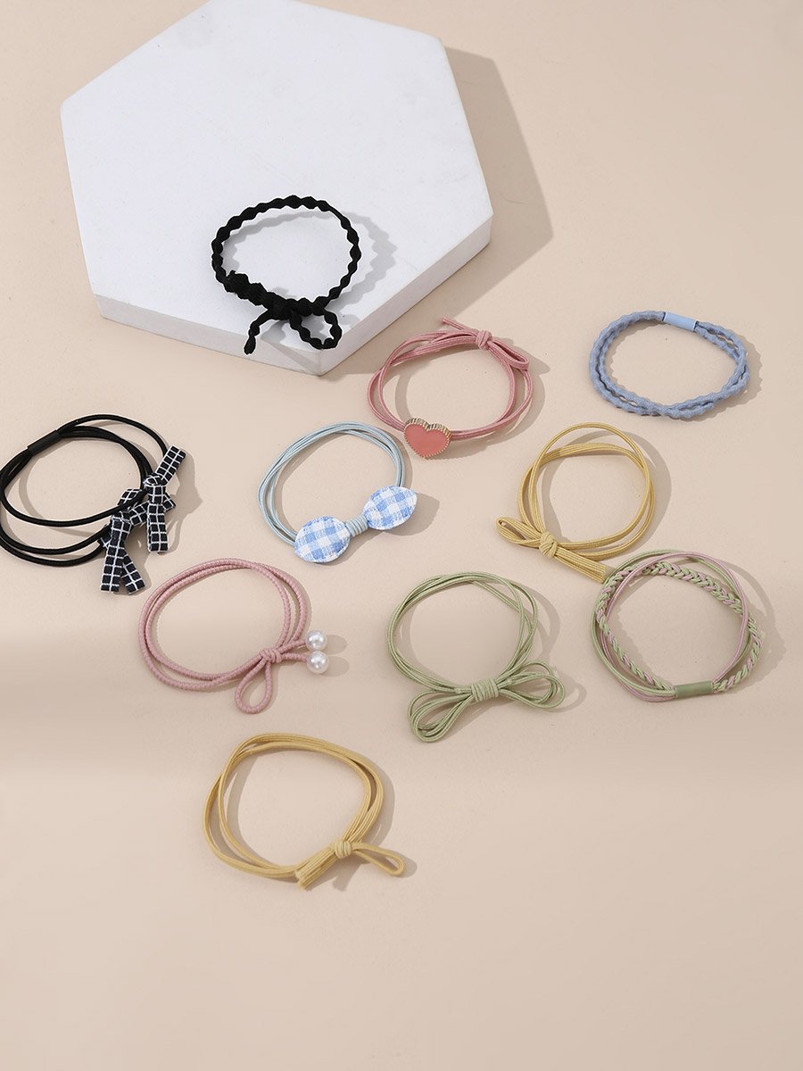 Pack of 10 - Bow Hair Tie