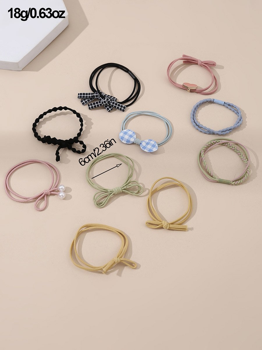 Pack of 10 - Bow Hair Tie